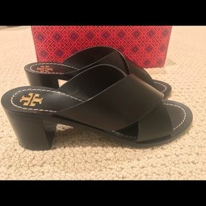 Tory Burch Montrose Black Mule Sz 9